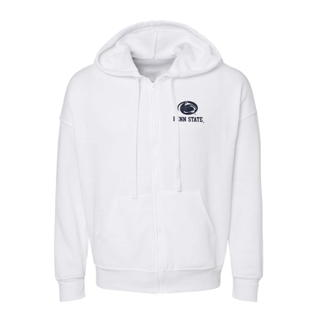 Penn State Left Chest Logo Full Zip Hooded Sweatshirt