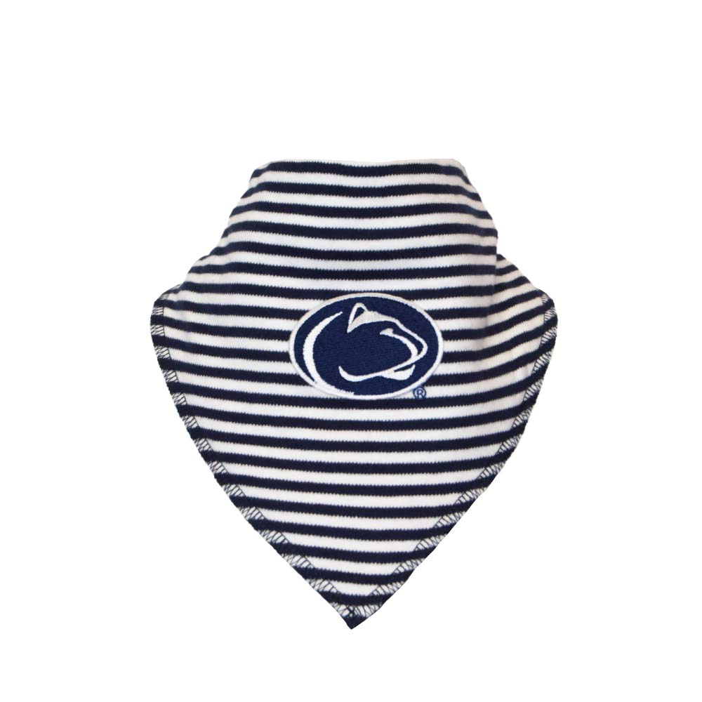 Penn State Infant Striped Bandana Bib