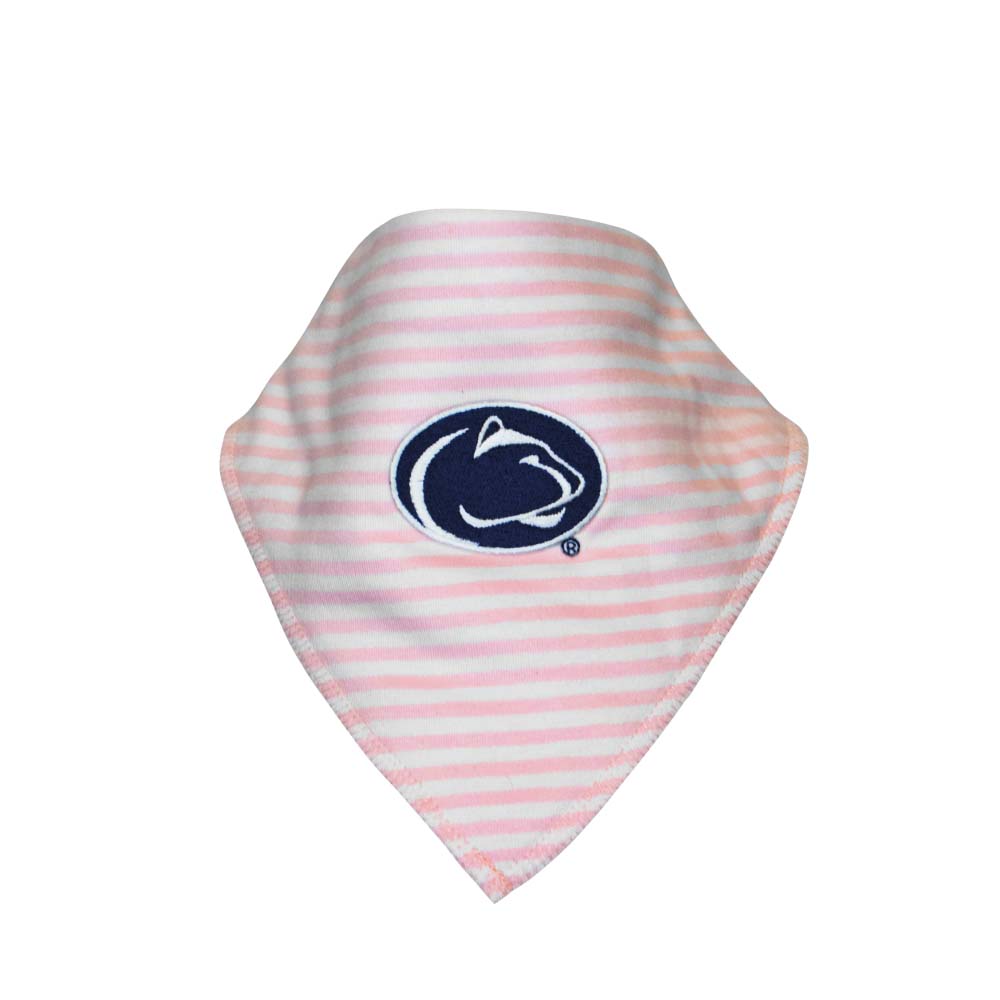 Penn State Infant Striped Bandana Bib