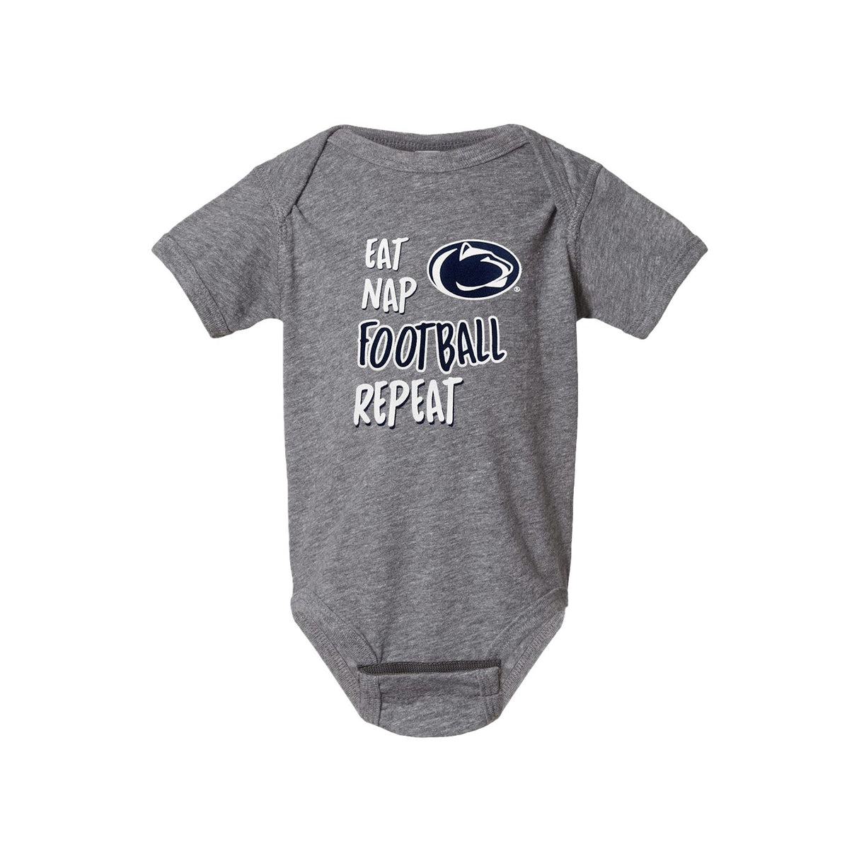 Penn State Infant Eat Nap Football Creeper