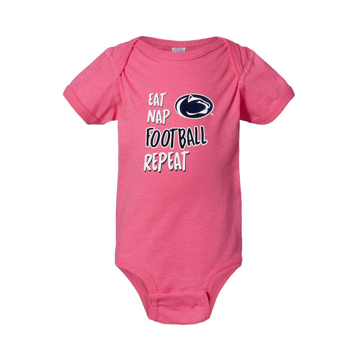 Penn State Infant Eat Nap Football Creeper