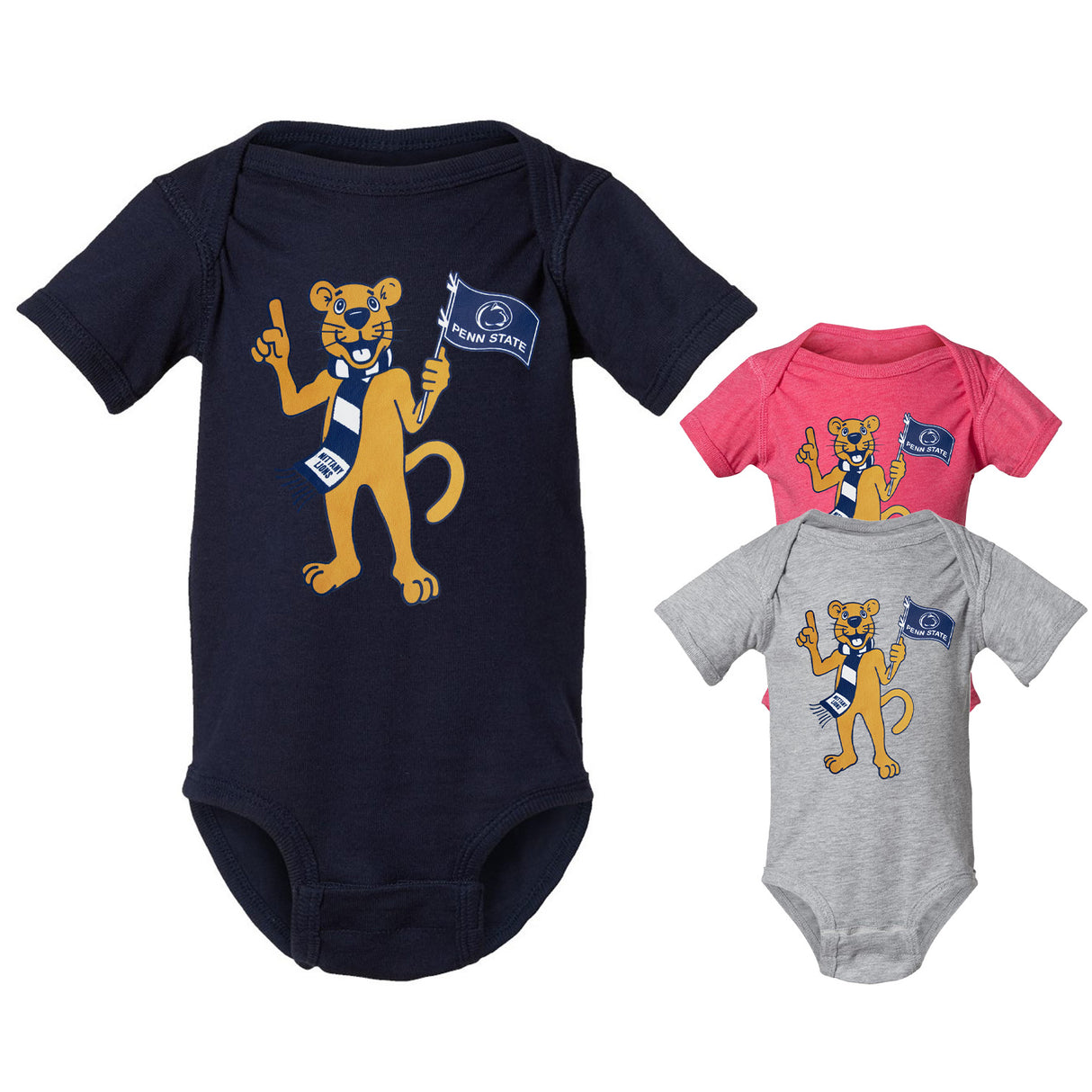 Penn State Infant Mascot Flag Creeper