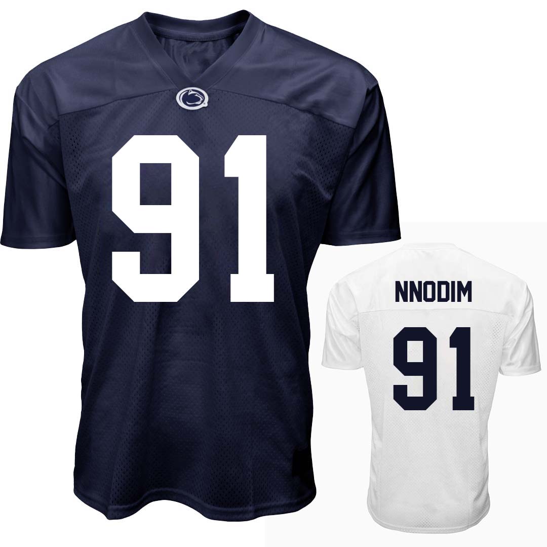 Penn State Youth NIL Armstrong Nnodim #91 Football Jersey