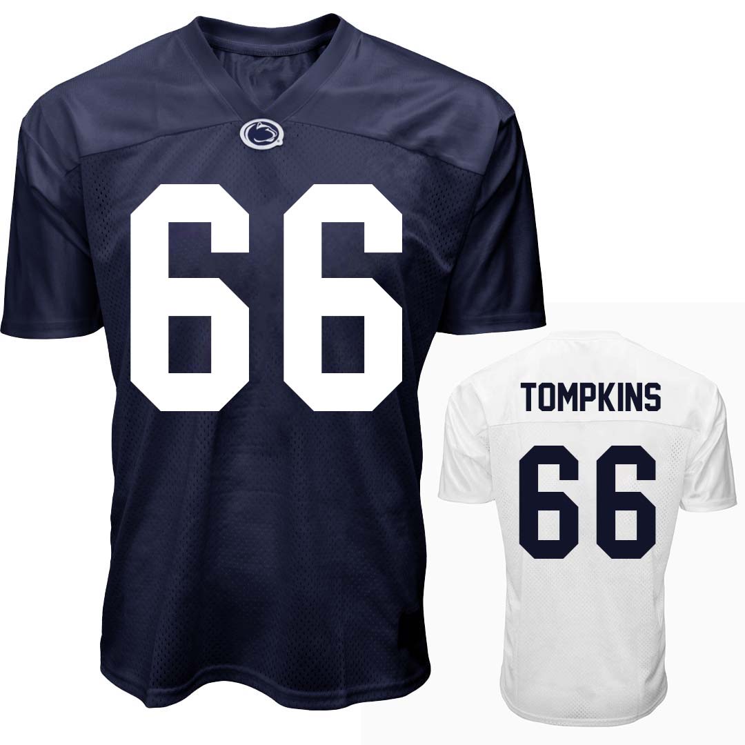Penn State Youth NIL Will Tompkins #66 Football Jersey