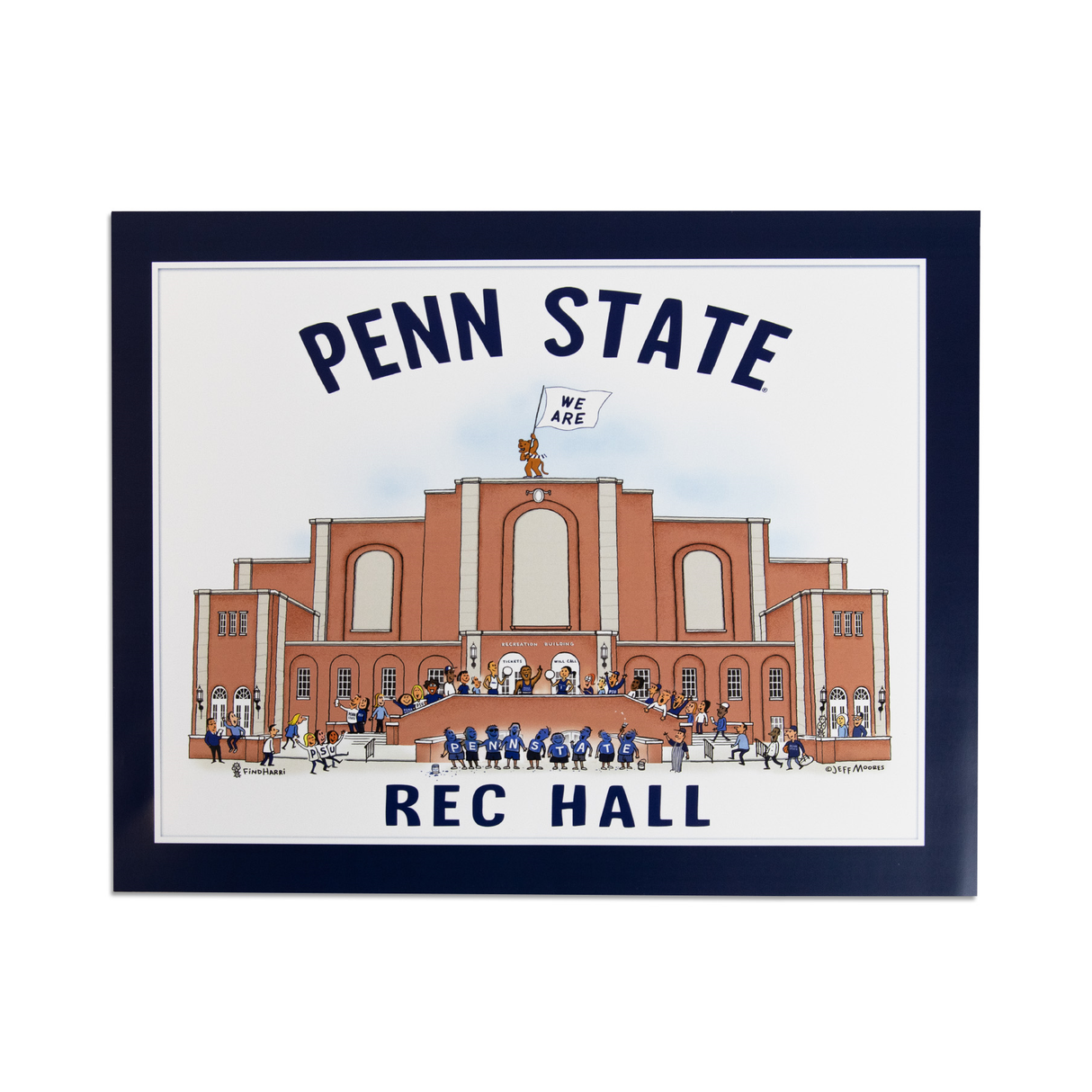 Penn State 11X14 JM Rec Hall Print
