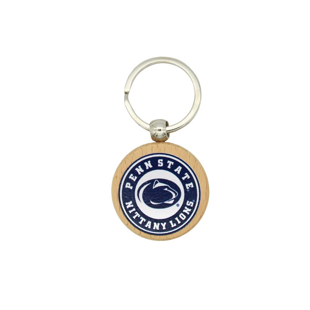 Penn State Bamboo Keychain