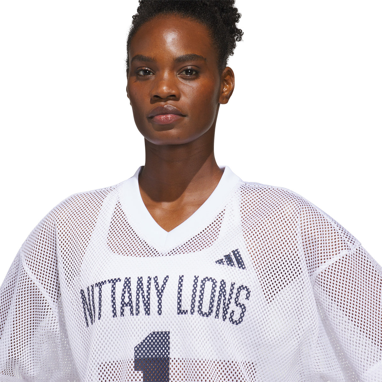 Penn State adidas Women's Tailgate Cropped Mesh Jersey