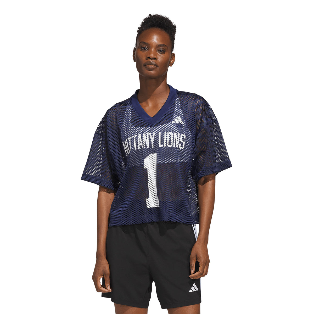 Penn State adidas Women's Tailgate Cropped Mesh Jersey