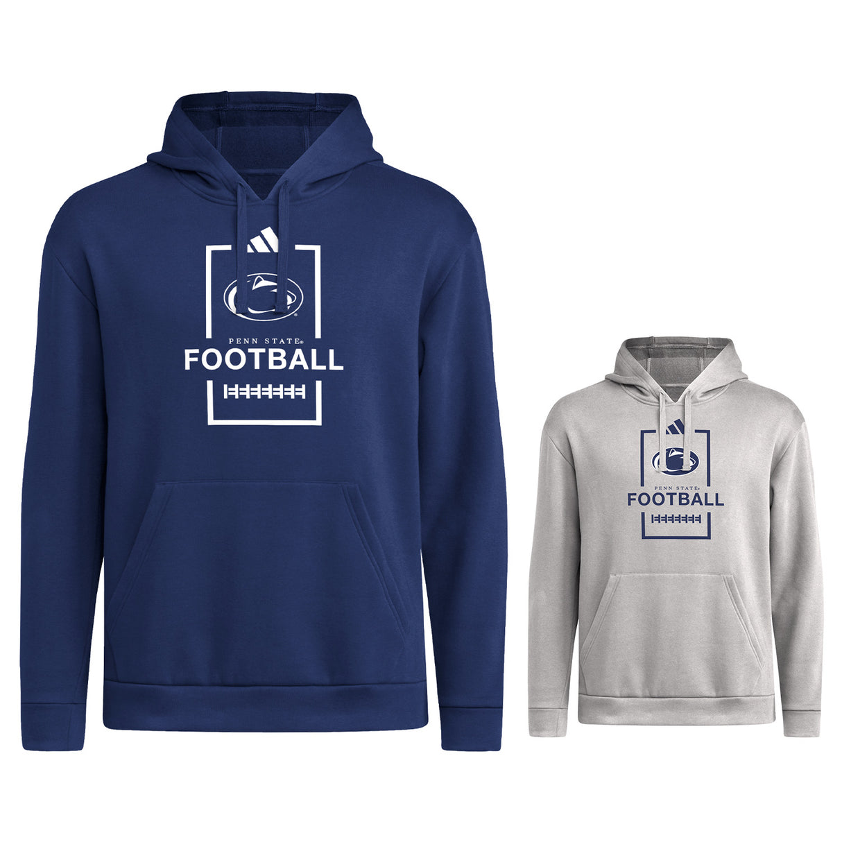 Penn State adidas Football Laces Fleece Hooded Sweatshirt