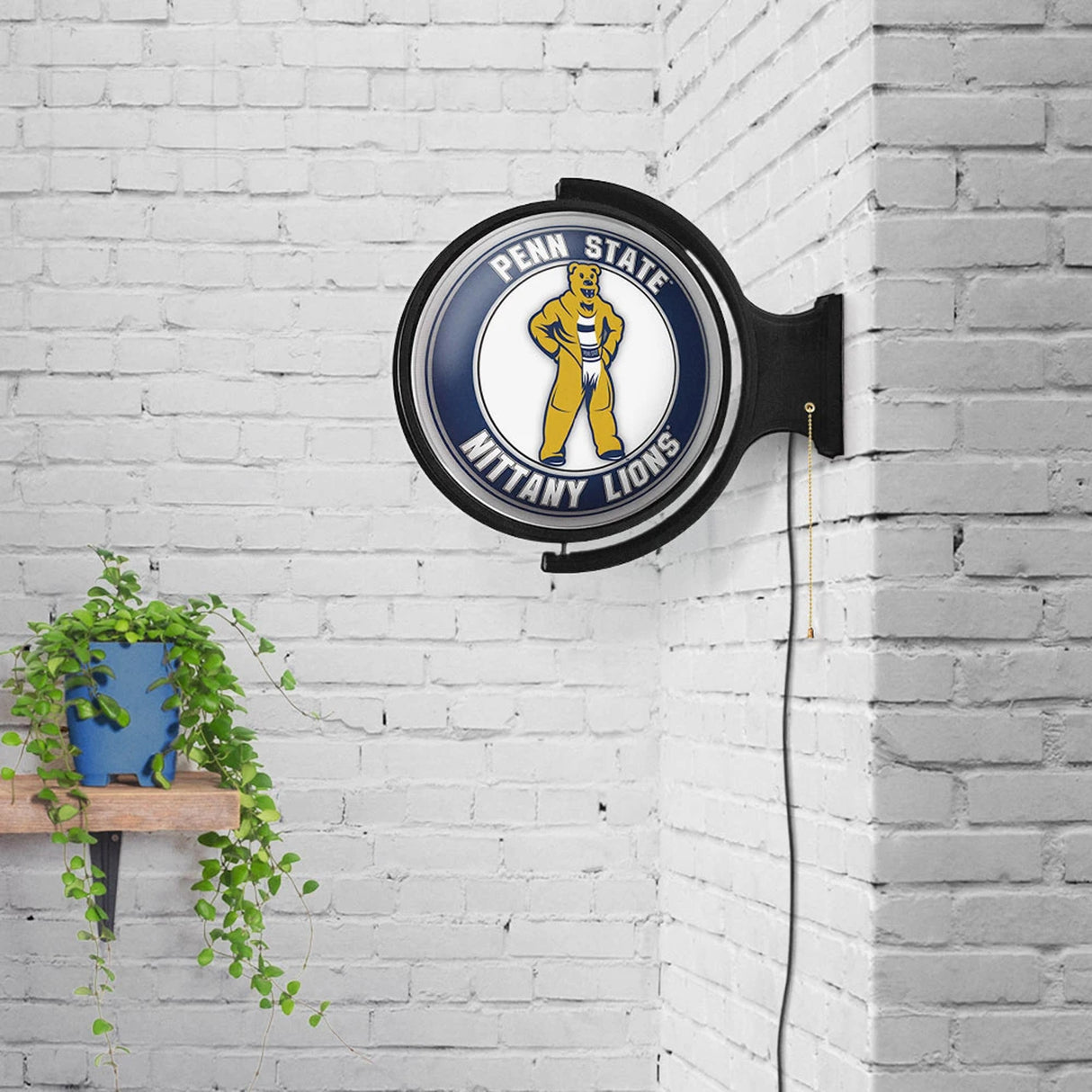 Penn State Mascot Round Rotating Wall Light