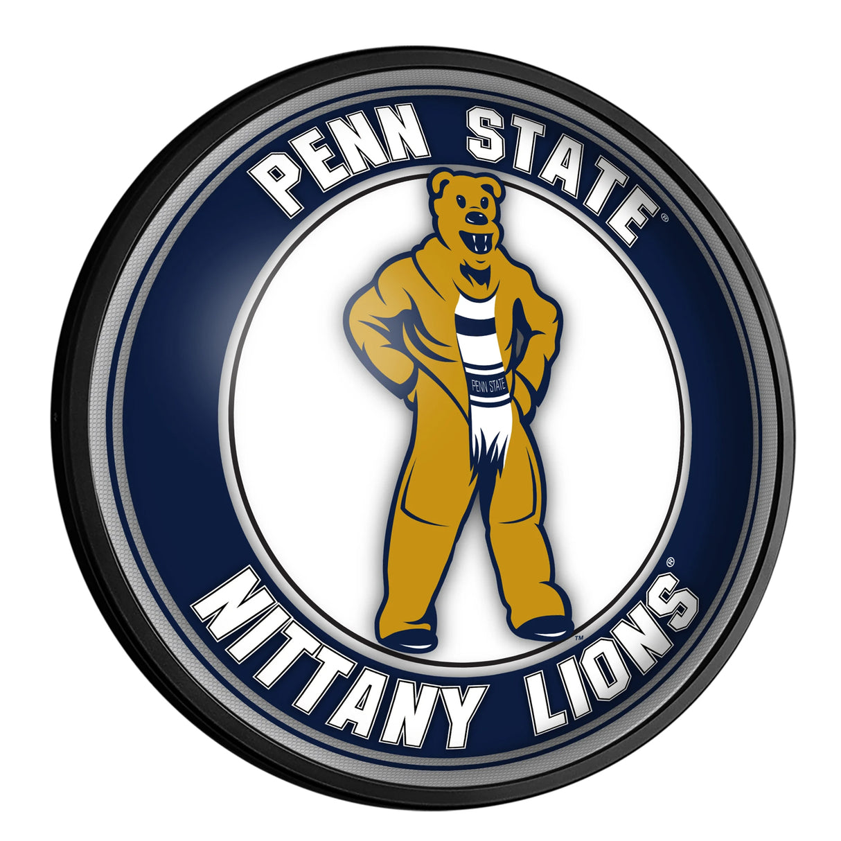 Penn State Mascot Round Slimline Wall Light