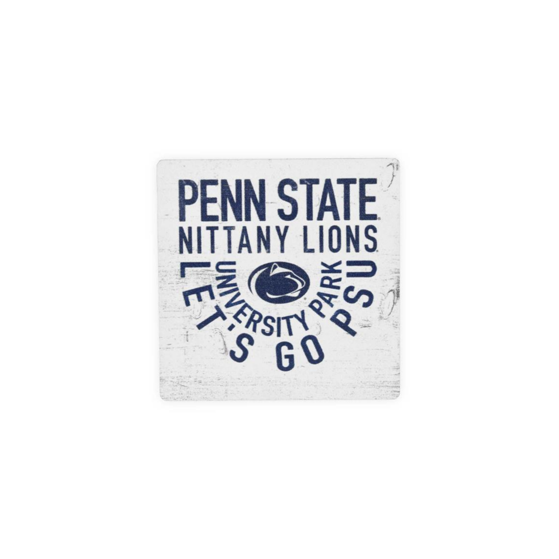 Penn State Square Layout Wooden Magnet