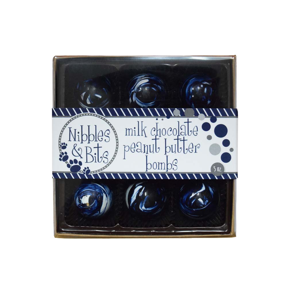 Nibbles and Bits Milk Chocolate Peanut Butter Swirl Bombs