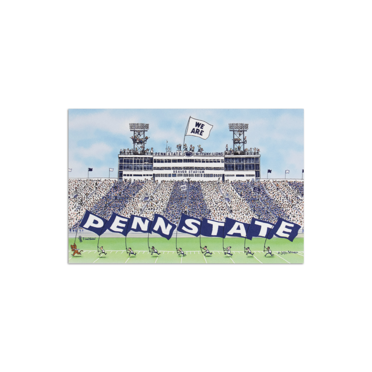 Penn State JM Stripe Out Post Card