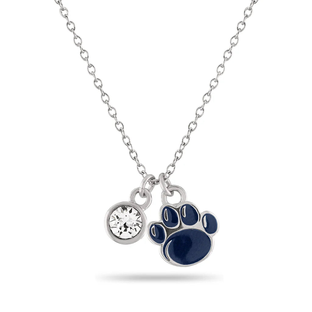 Penn State Nittany Lion Paw Charm Necklace