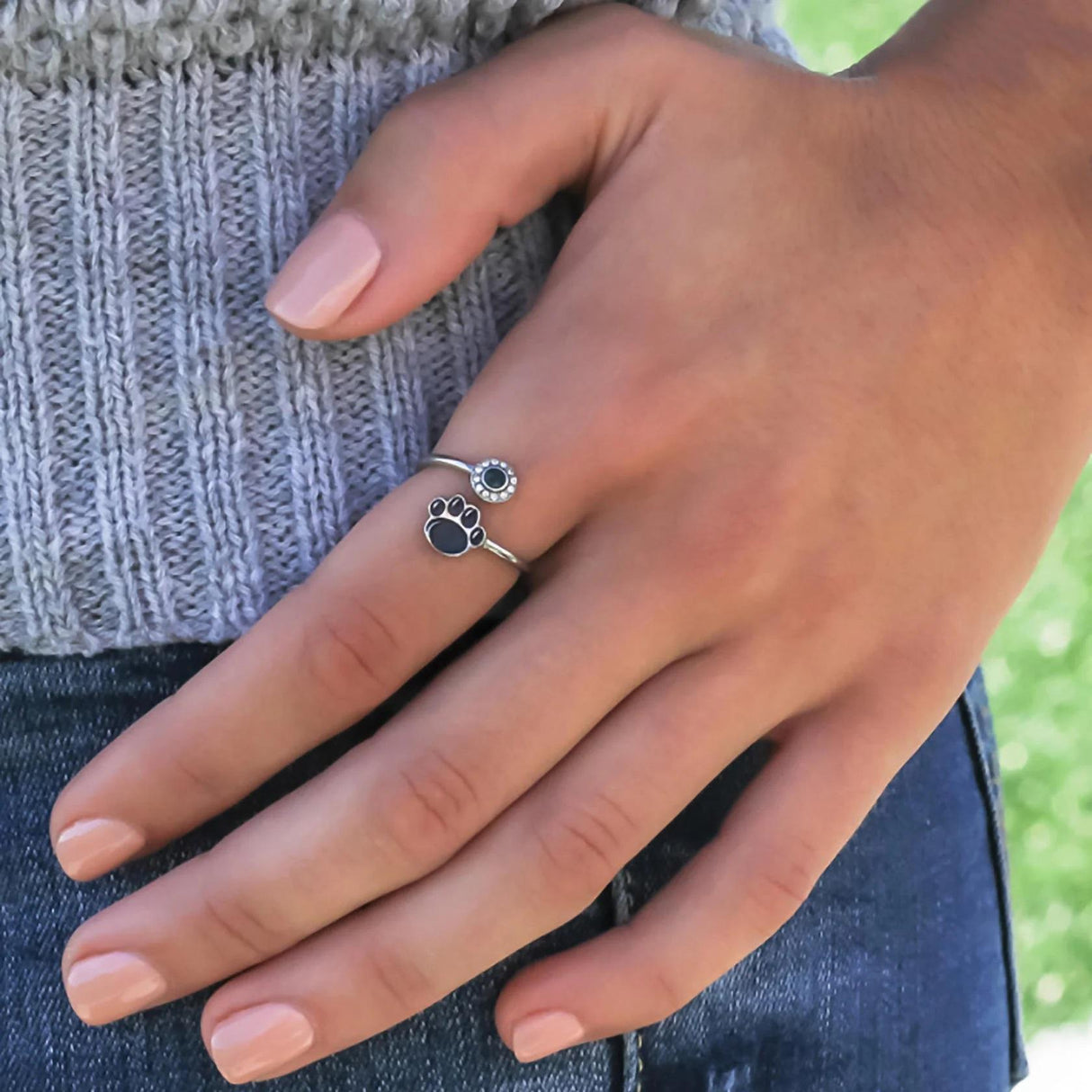 Penn State Nittany Lion Paw Wrap Ring