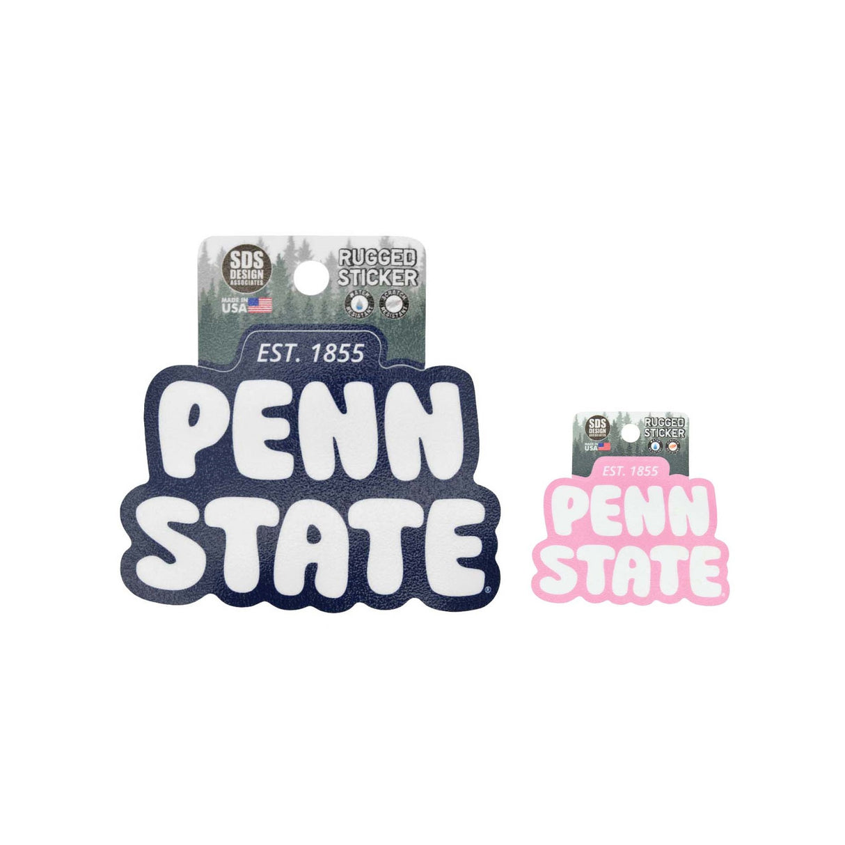 Penn State 3.5" Bubble PS Rugged Sticker