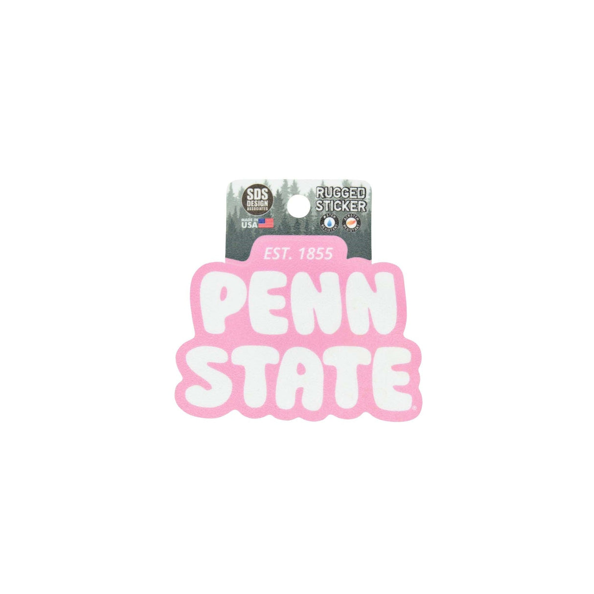 Penn State 3.5" Bubble PS Rugged Sticker