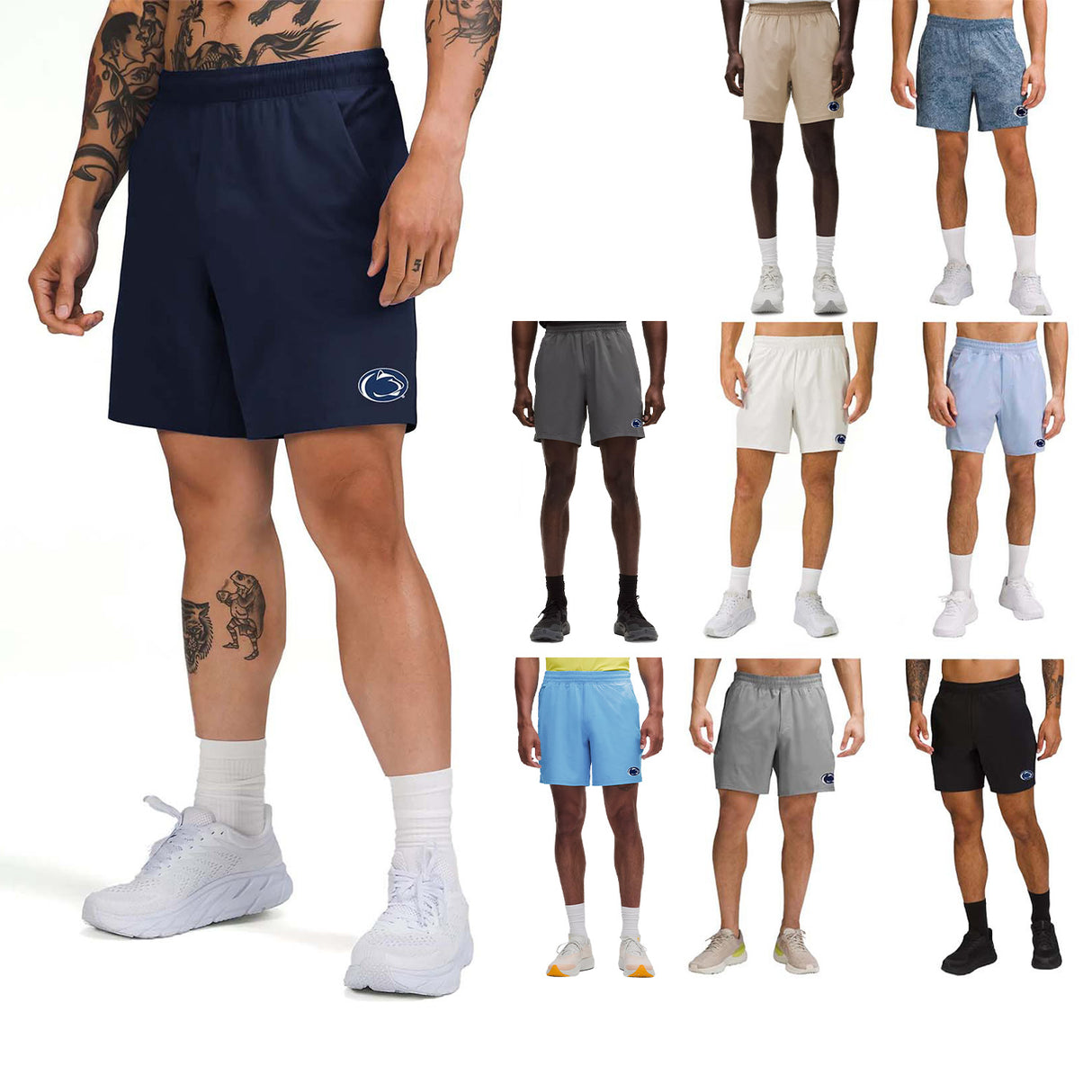 Penn State lululemon Men's Pace Breaker 7" Linerless Shorts