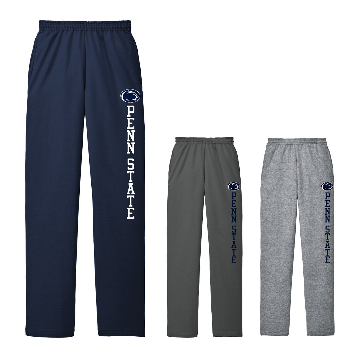 Penn State Wordmark Open Bottom Sweatpants