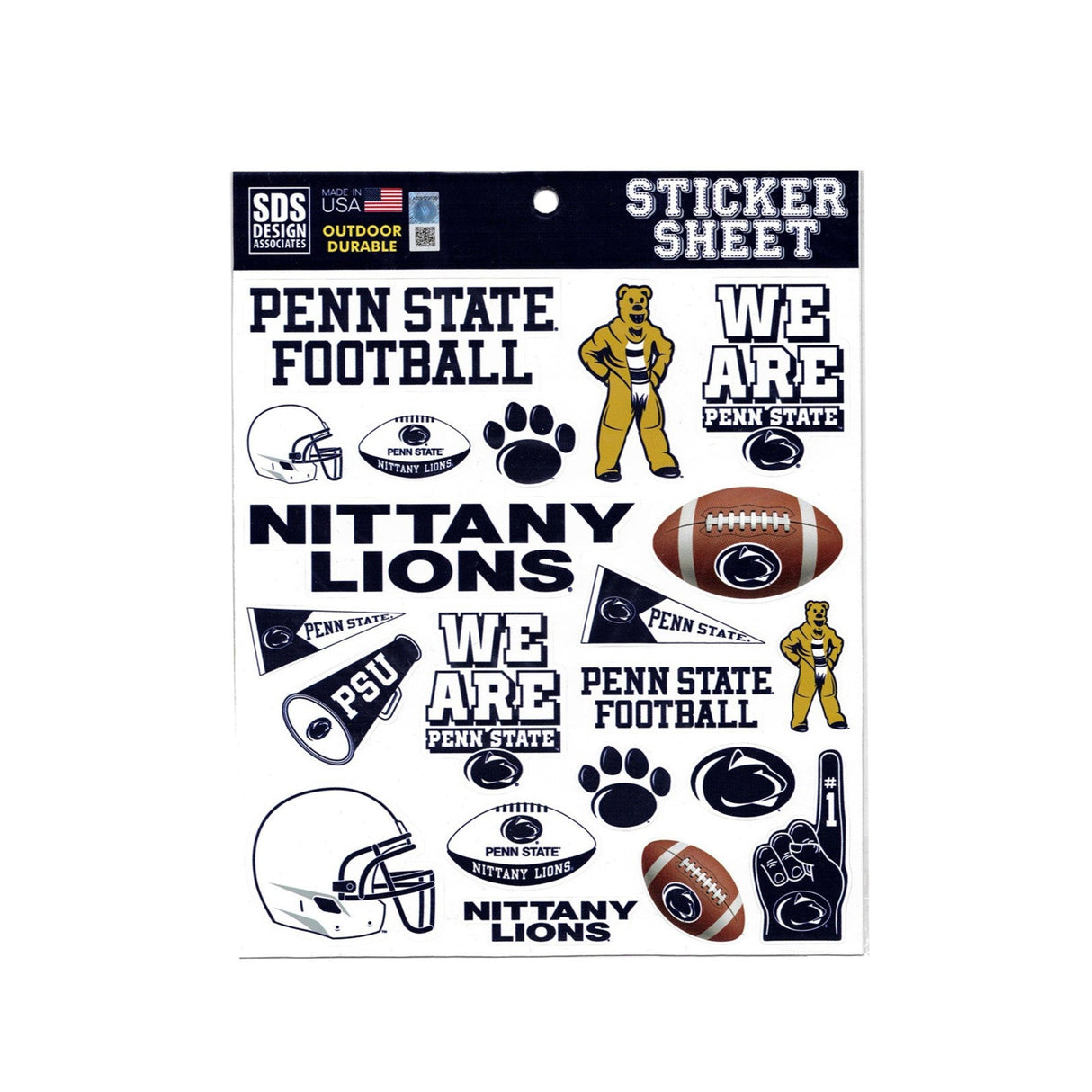 Penn State Football Sticker Sheet