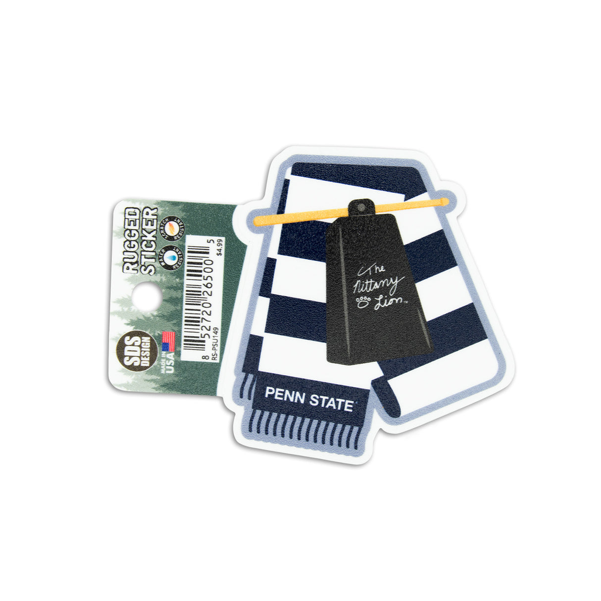 Penn State Bell Scarf Rugged Sticker