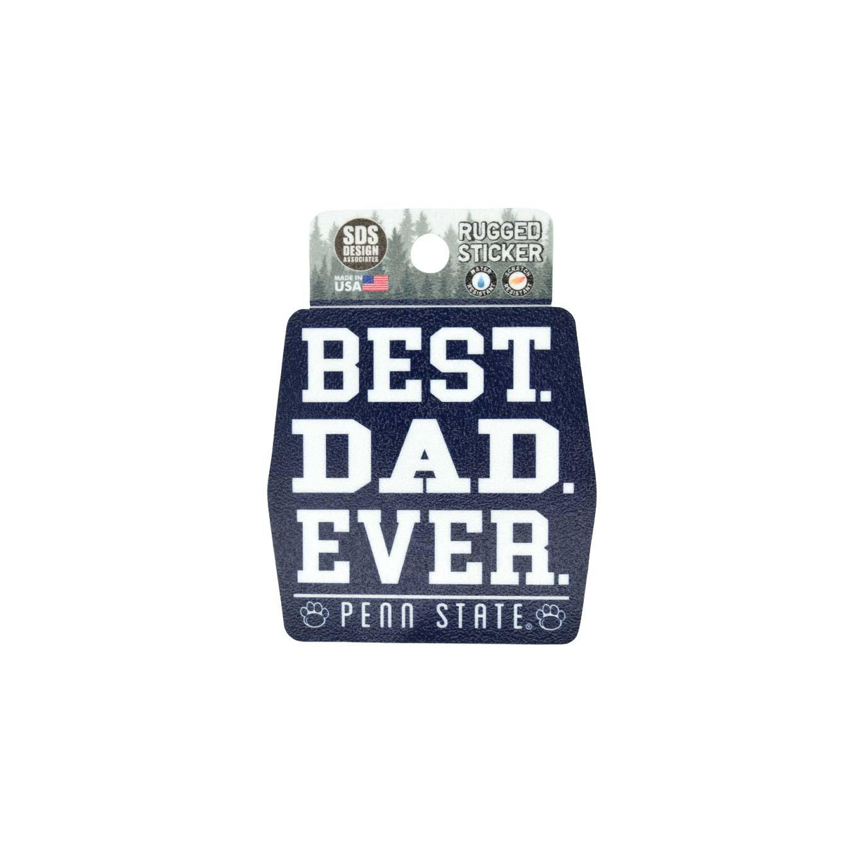 Penn State Best Dad Ever Rugged Sticker