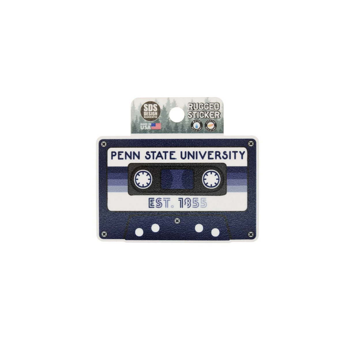 Penn State Cassette Rugged Sticker