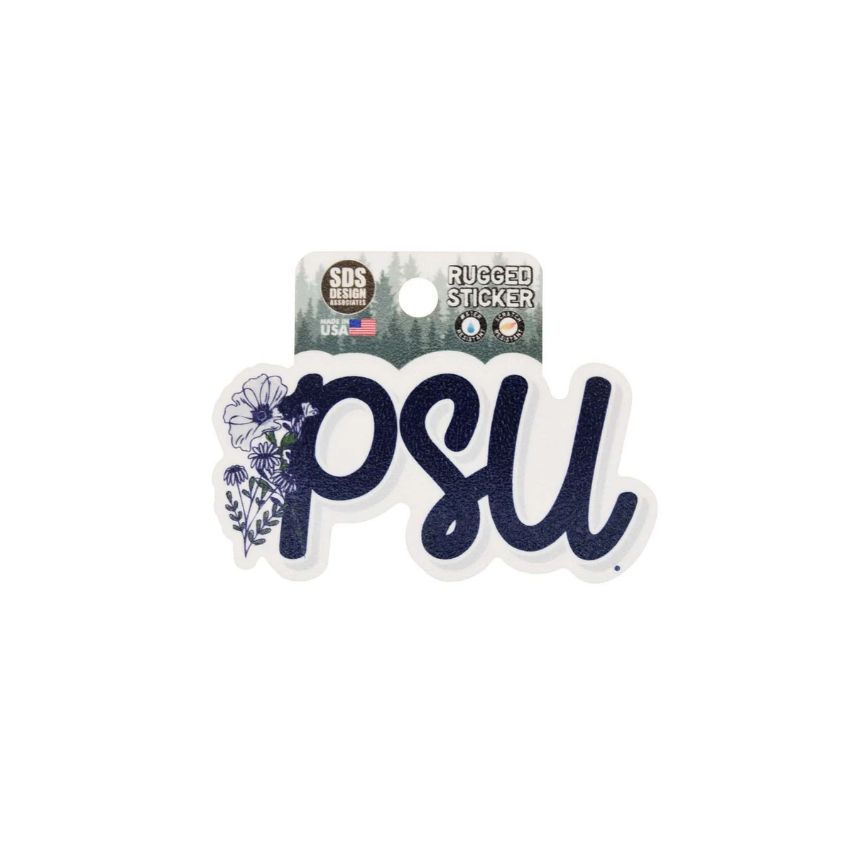 Penn State Flower Rugged Sticker