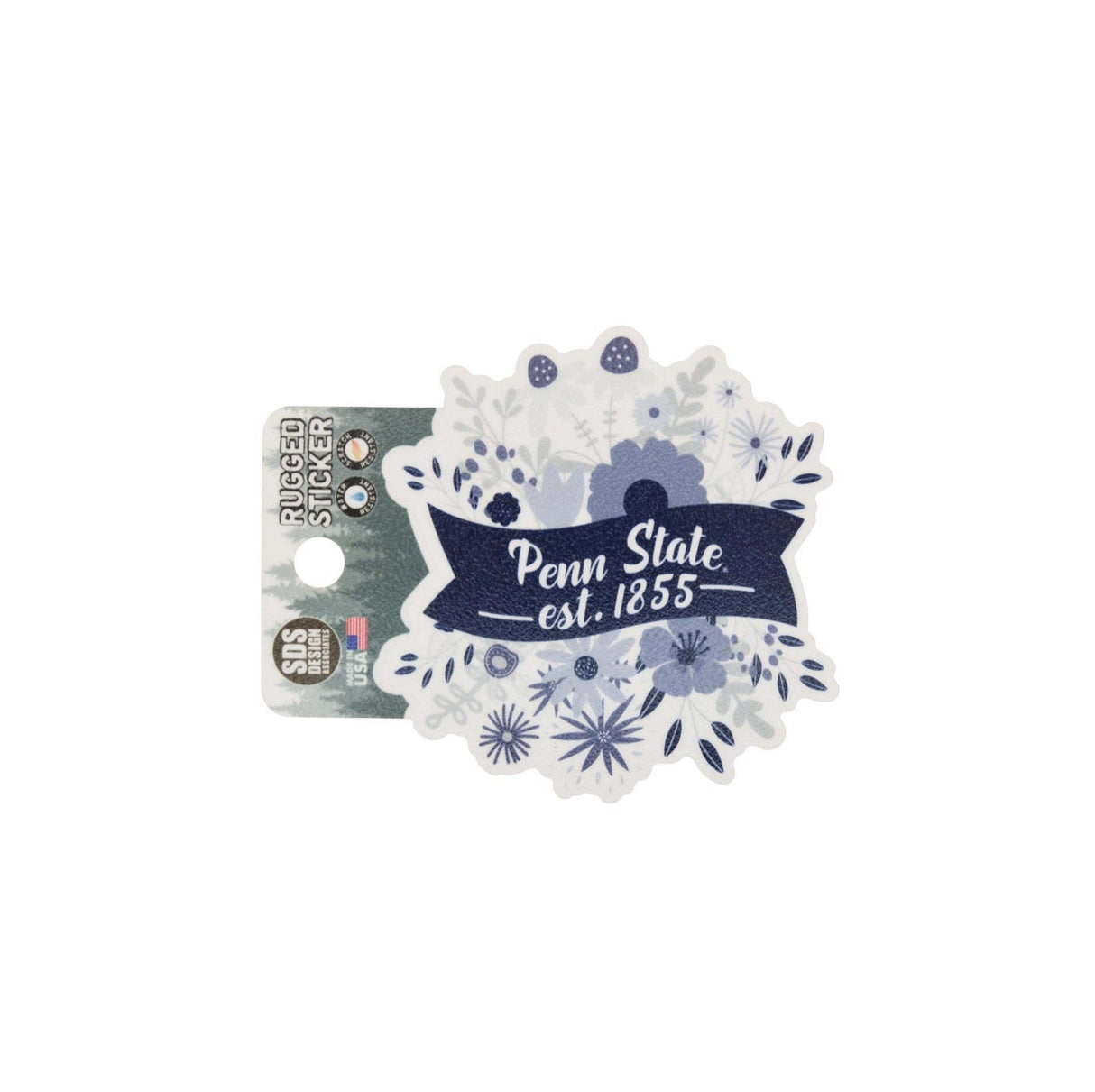 Penn State 1855 Flower Rugged Sticker