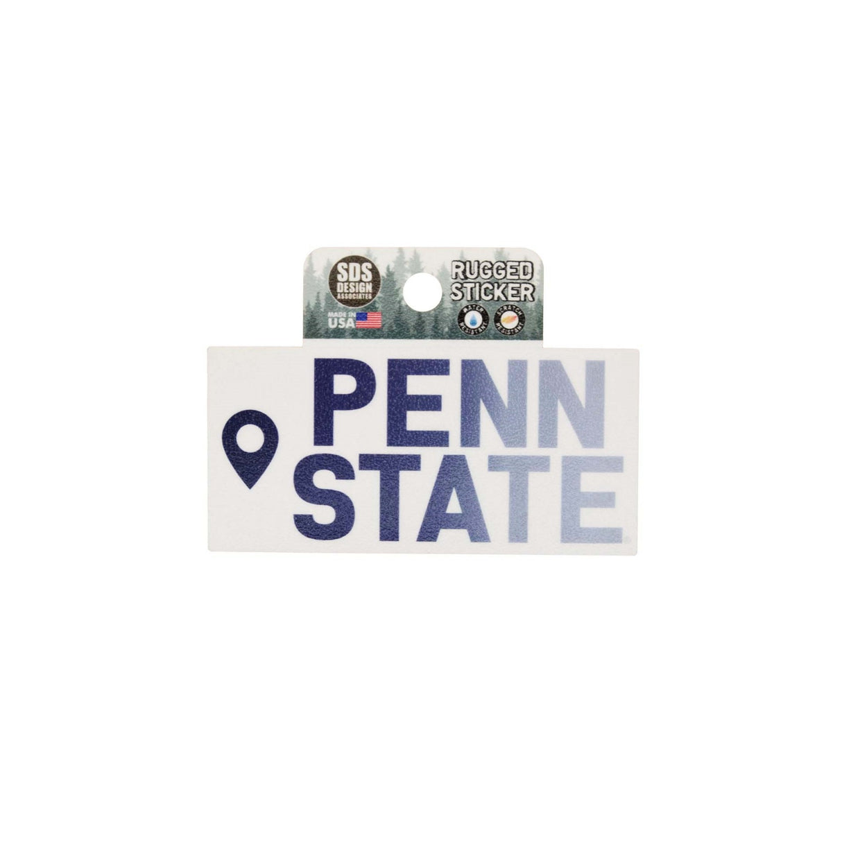 Penn State Geo Tag Rugged Sticker