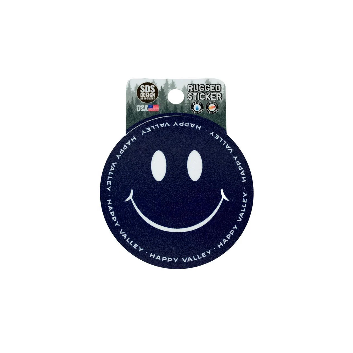 Happy Valley Rugged Smiley Face Sticker
