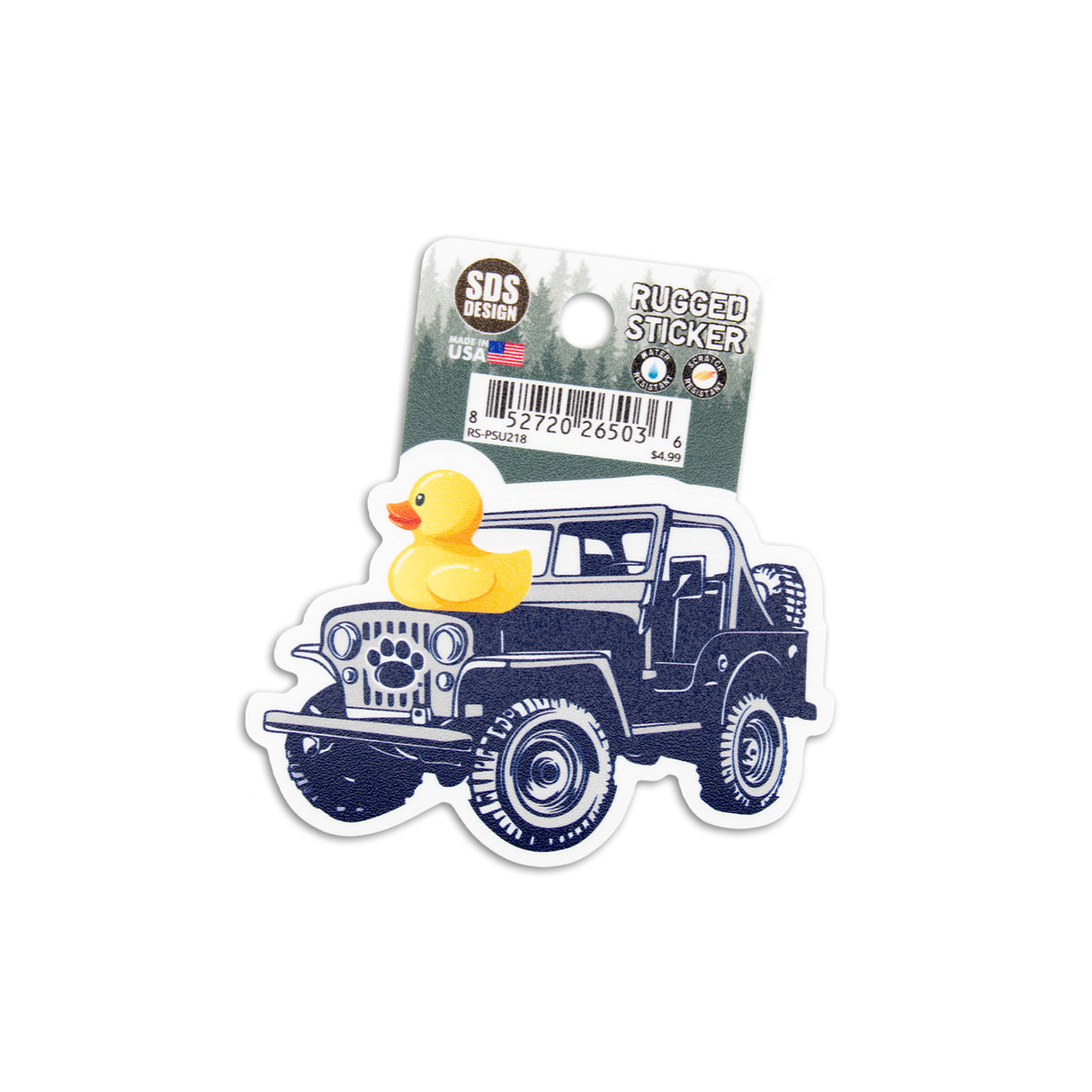 Penn State Jeep Duck Rugged Sticker
