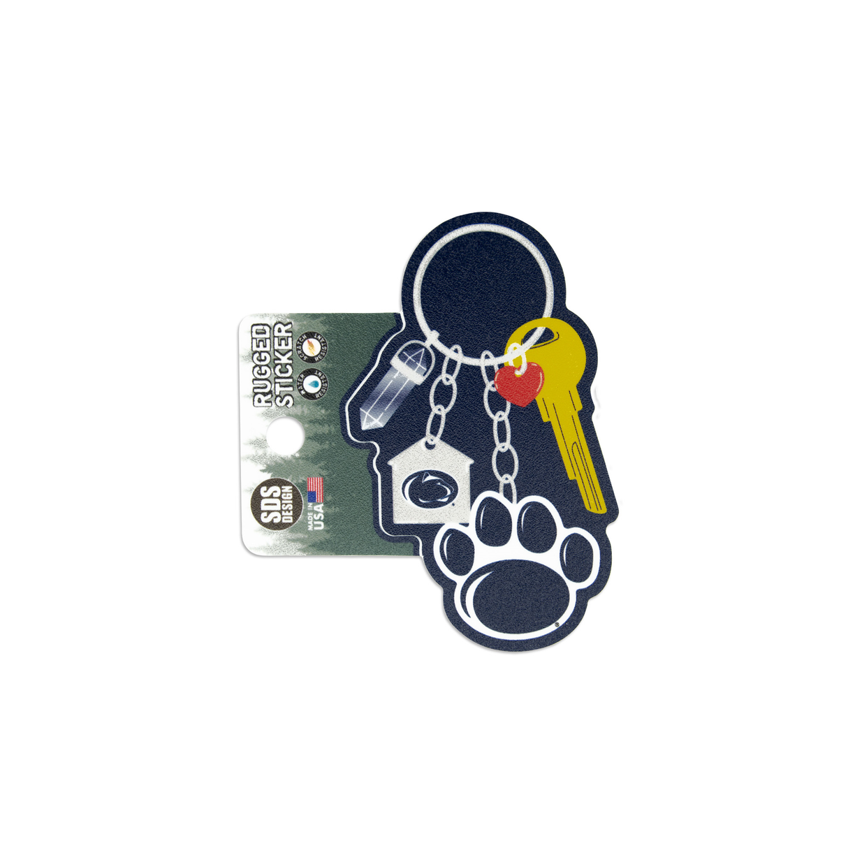 Penn State Keychain Rugged Sticker