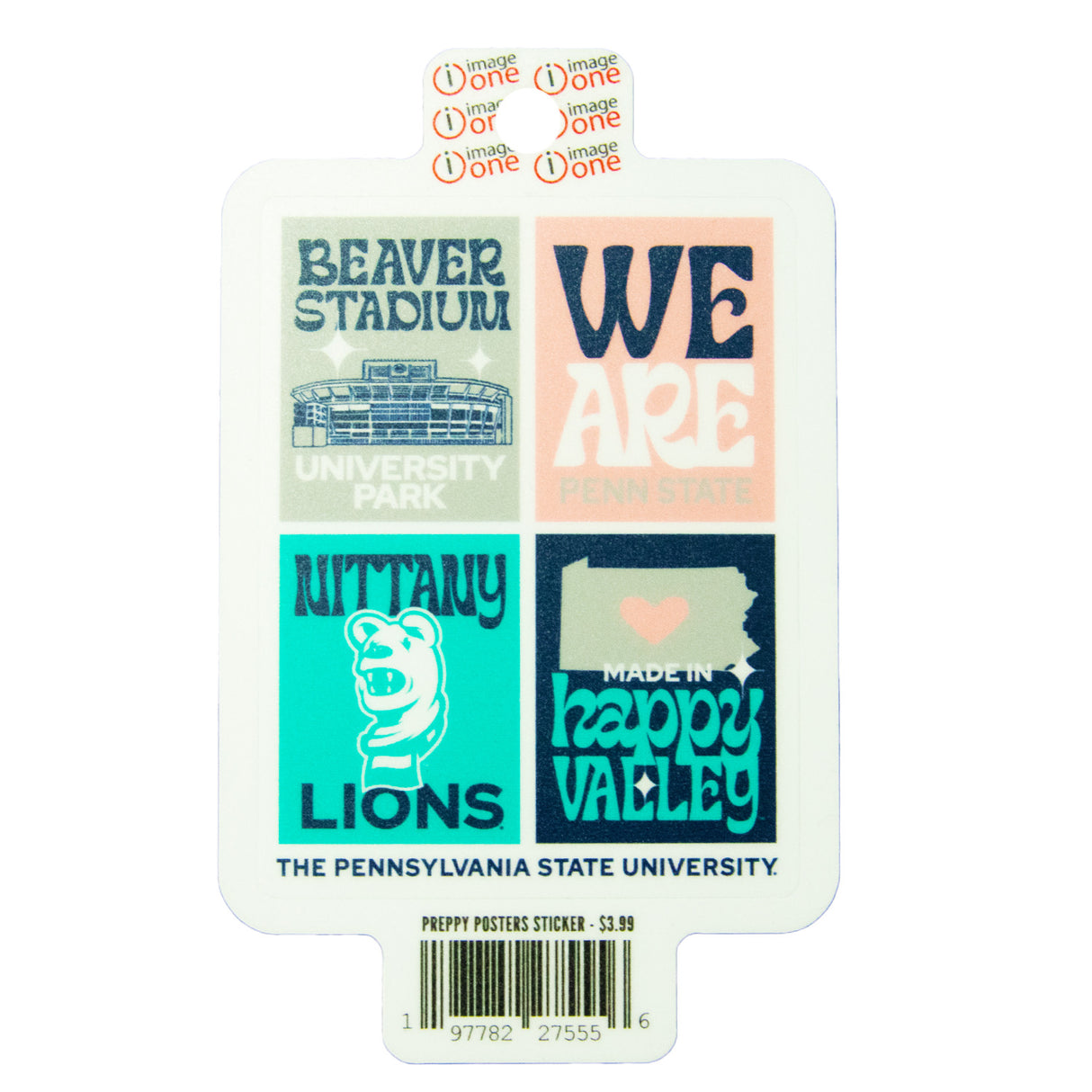 Penn State Sticker Preppy Poster