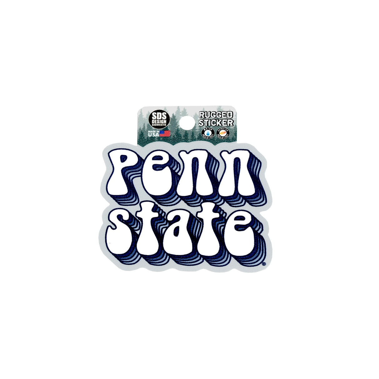 Penn State Rugged Groovy Sticker