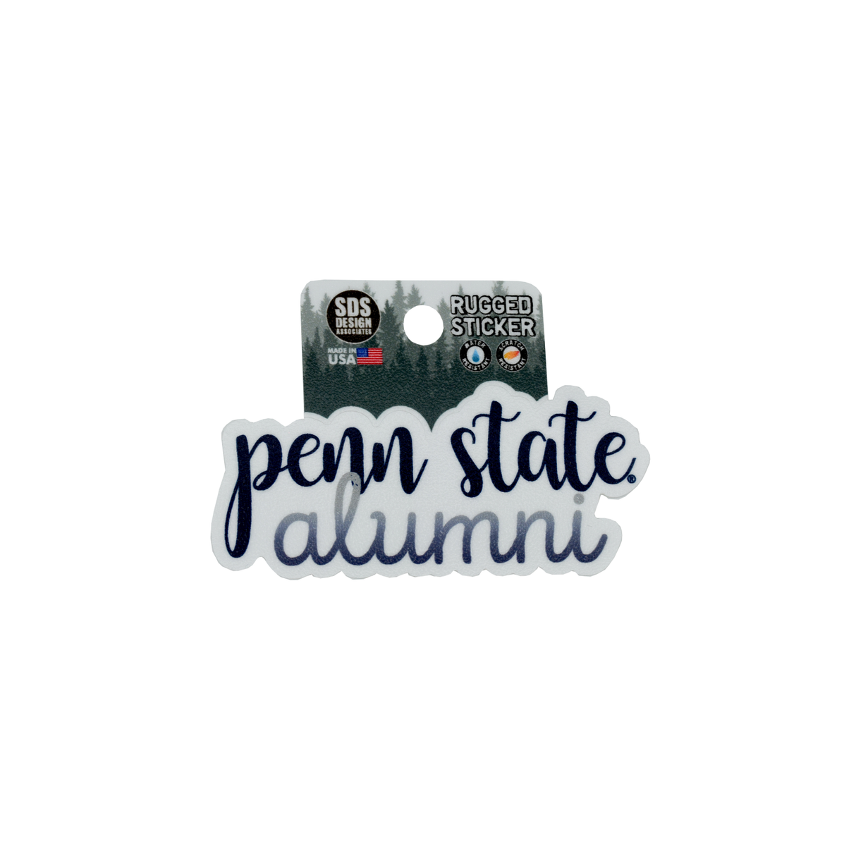 Penn State Rugged Alumni Script Sticker