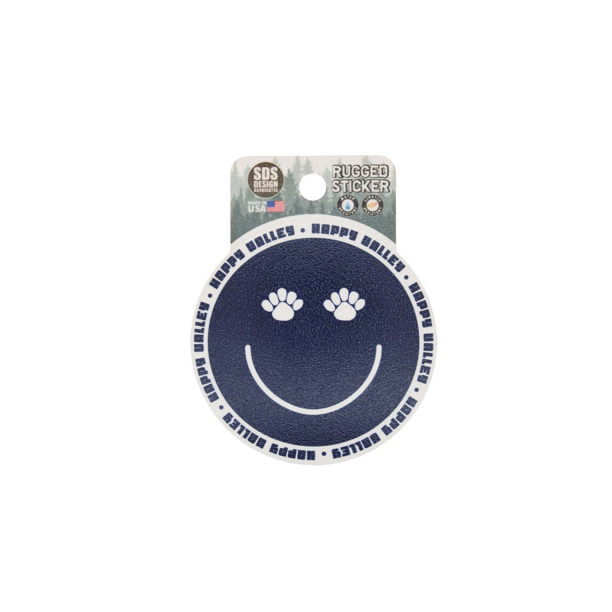 Penn State Smiley Paw Rugged Sticker