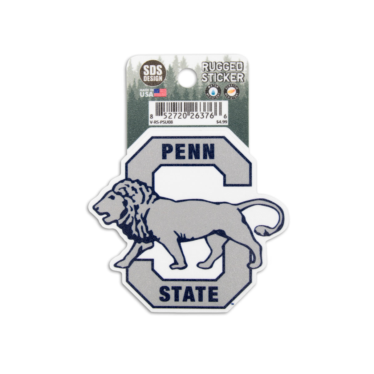 Penn State Vault Lion Rugged Sticker