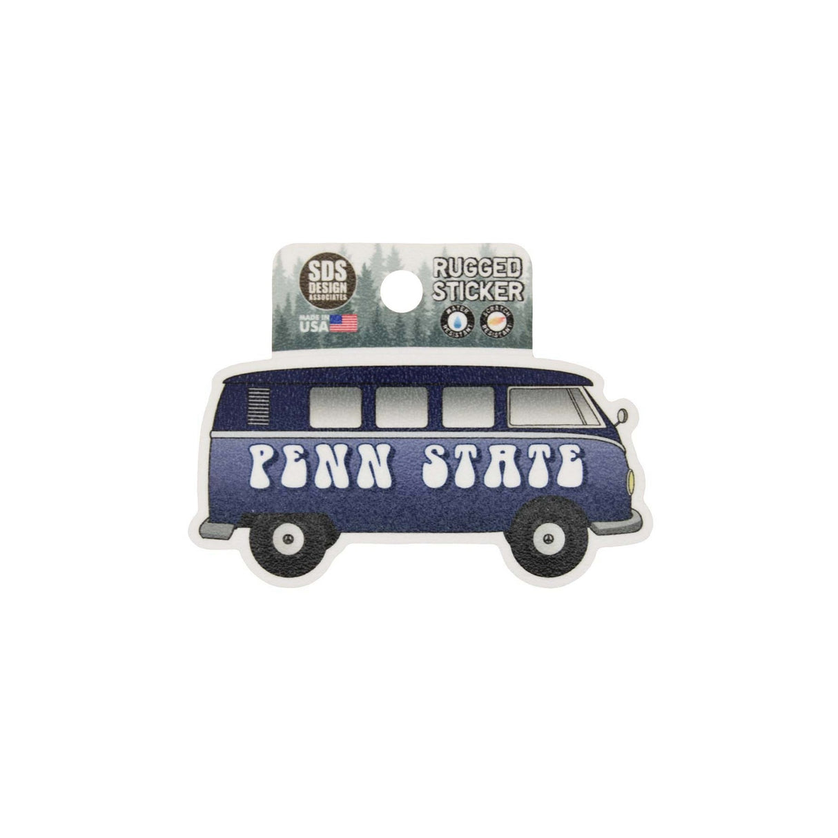 Penn State Vintage Bus Rugged Sticker