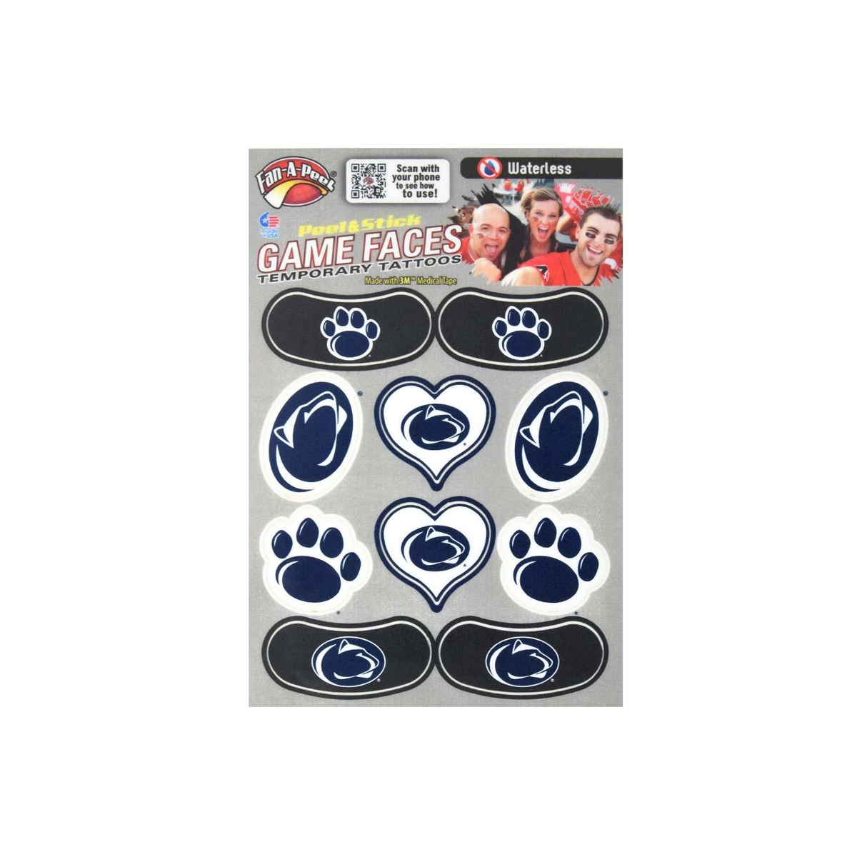 Penn State Assorted Tattoos Combo Pack