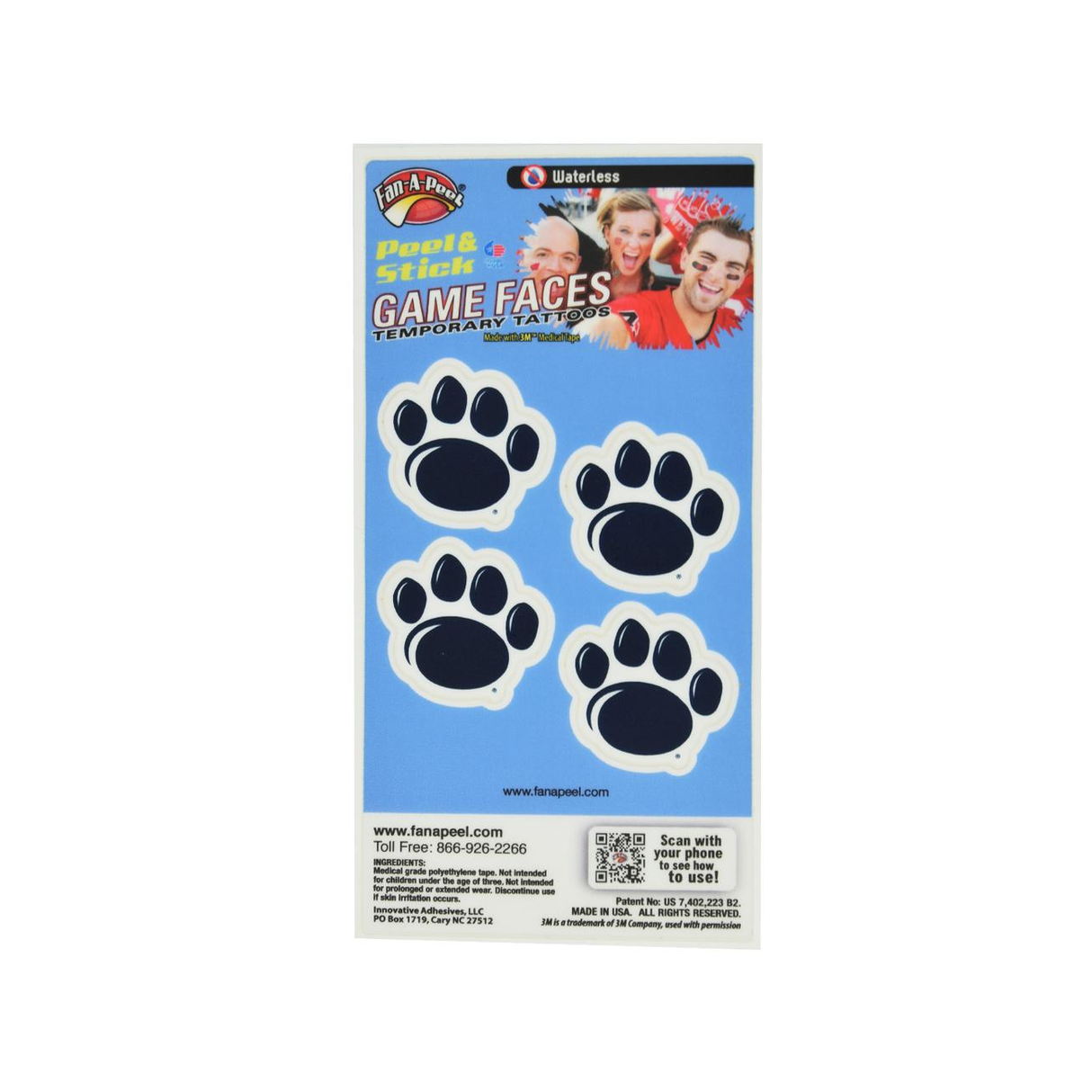 Penn State Waterless New Paw Tattoo