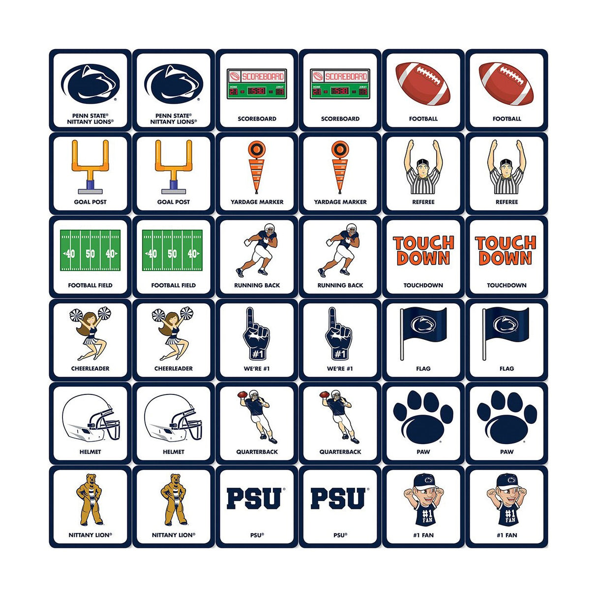 Penn State Toddler Matching Game