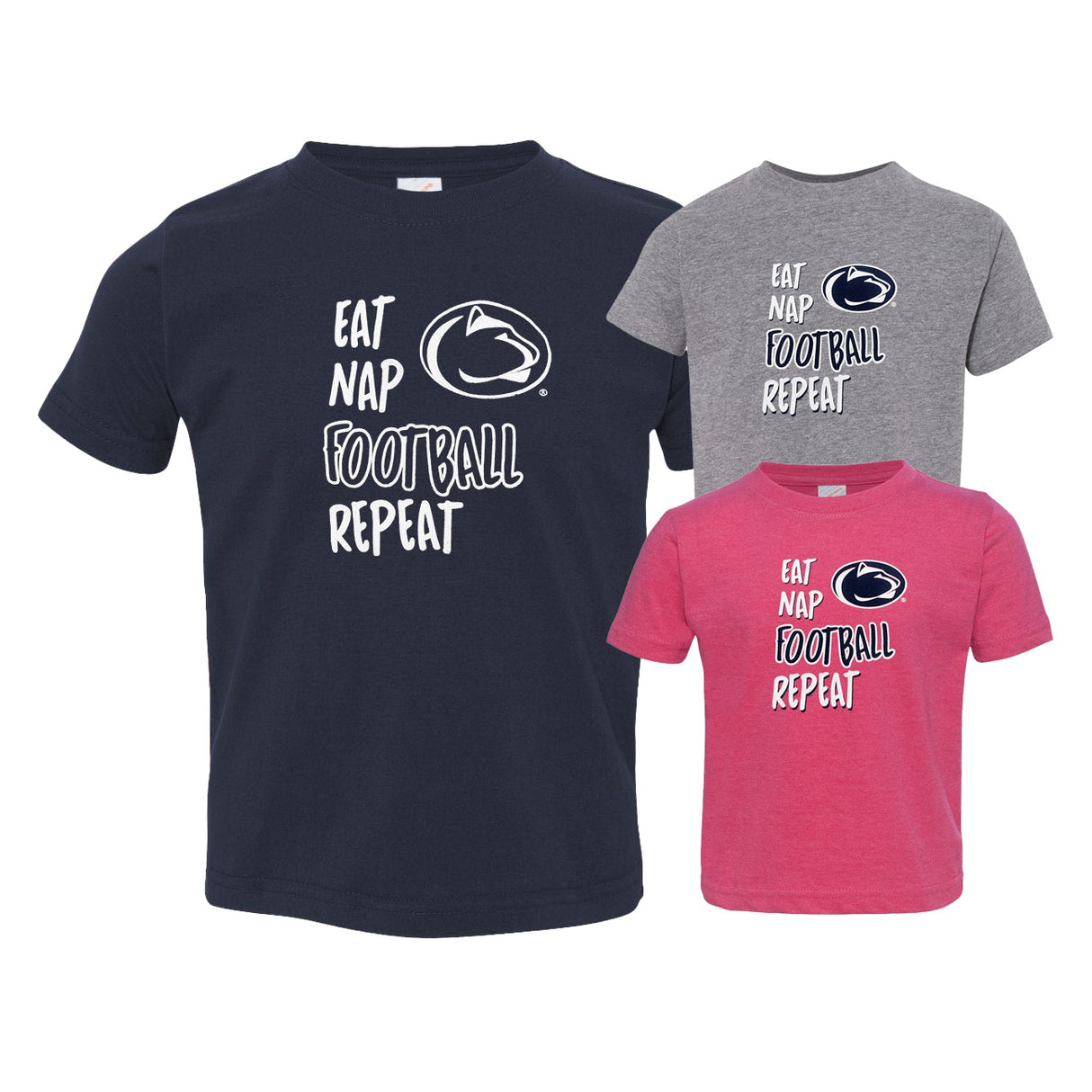 Penn State Toddler Eat Nap Football T-shirt