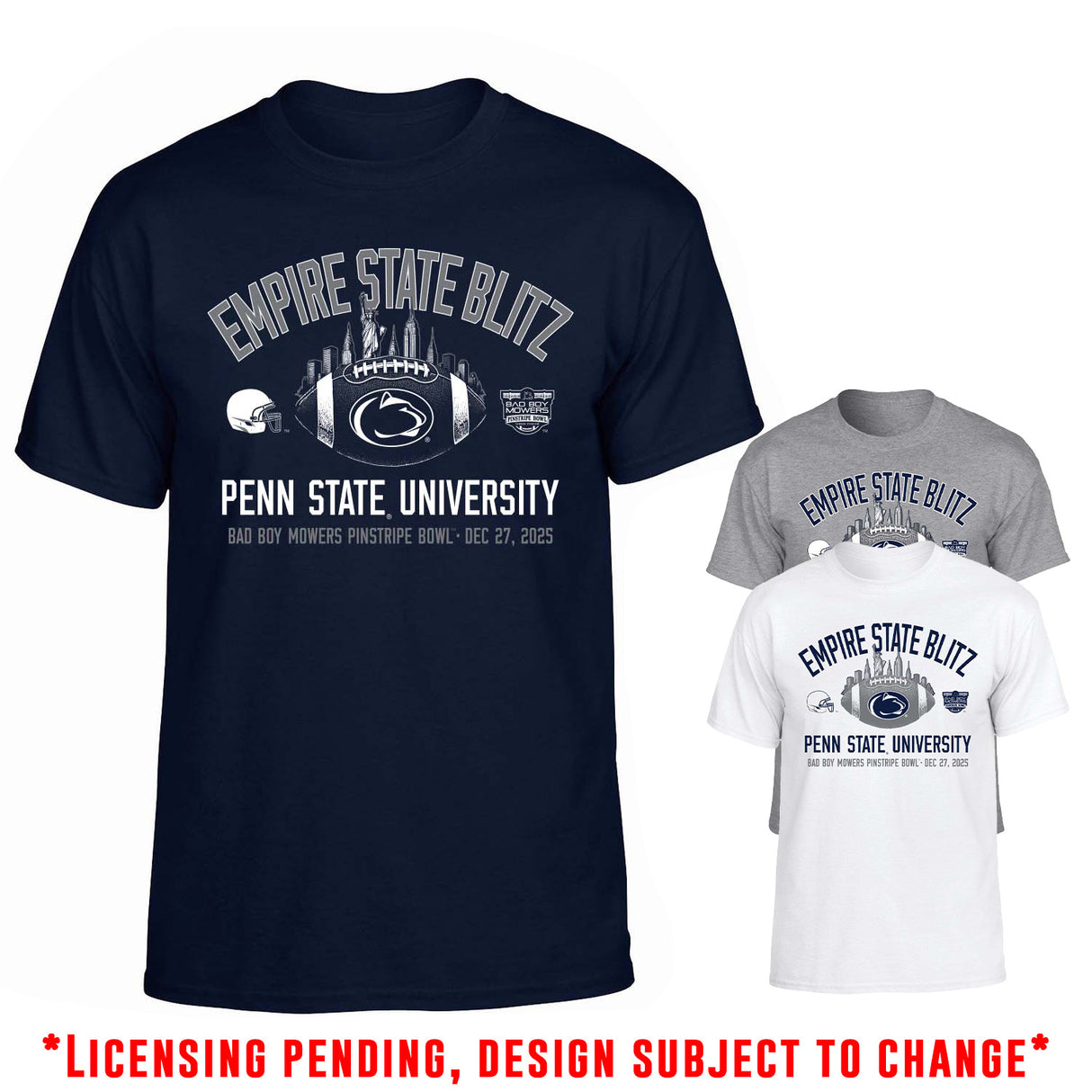 Penn State 2025 Pinstripe Bowl T-Shirt