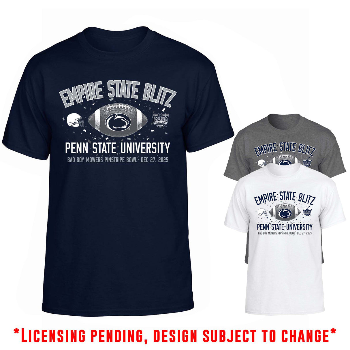 Penn State 2025 Pinstripe Bowl T-Shirt