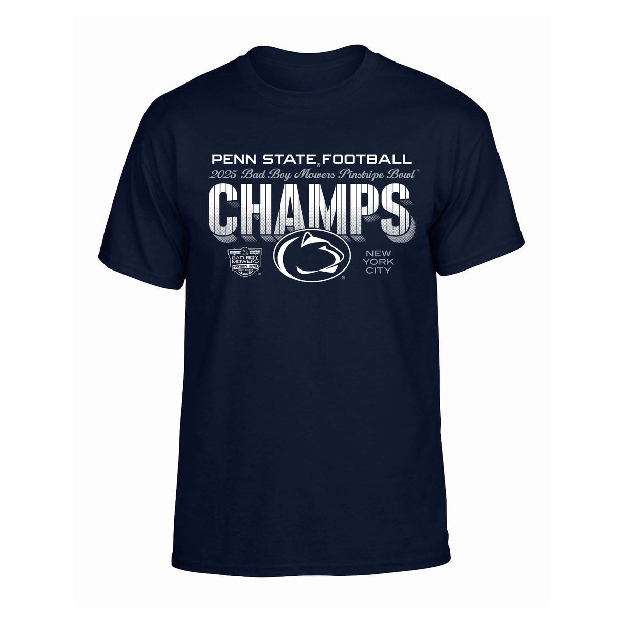 Penn State 2025 Pinstripe Bowl Champs T-Shirt