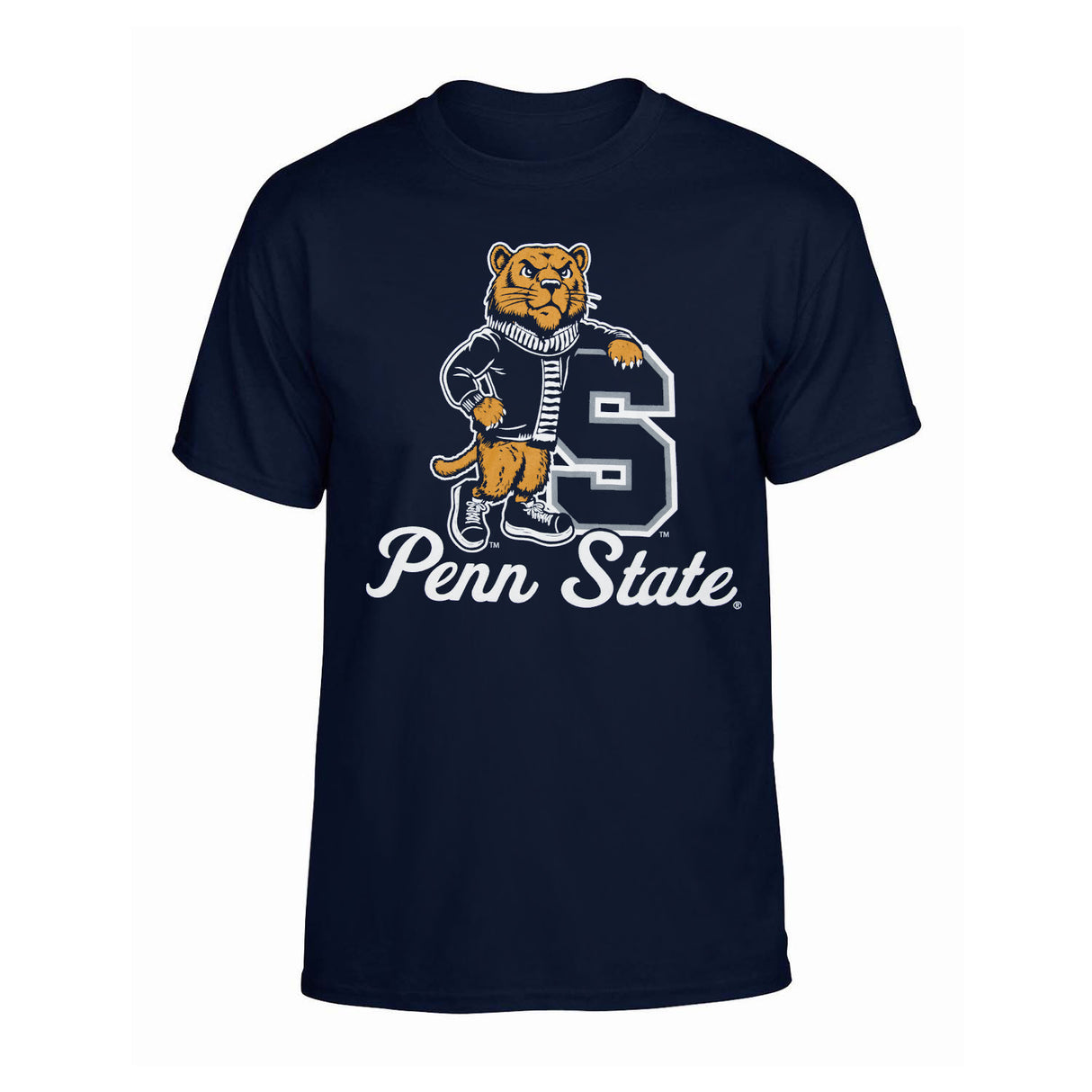 Penn State Retro Lion Block "S" T-Shirt