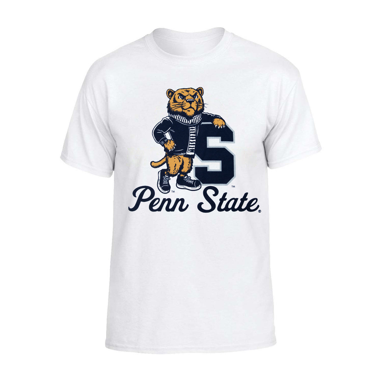 Penn State Retro Lion Block "S" T-Shirt