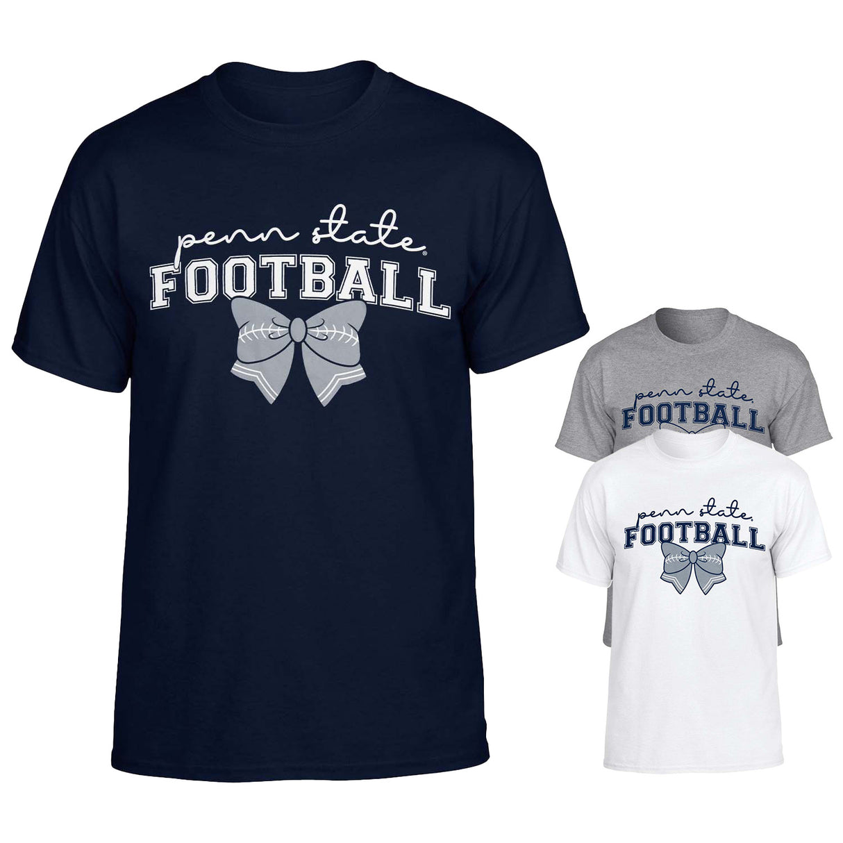Penn State Women's Football Bow T-Shirt
